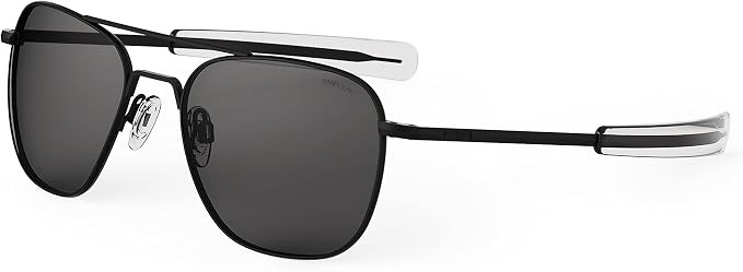 Randolph USA | Matte Black Classic Aviator Sunglasses for Men or Women 100% UV | Amazon (US)