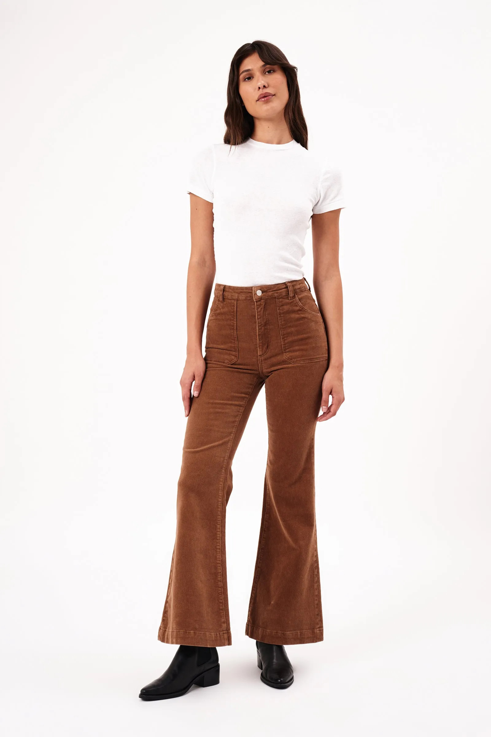 Buy Eastcoast Flare - Bronze Cord Online | Rollas Jeans | Rolla's Jeans APAC