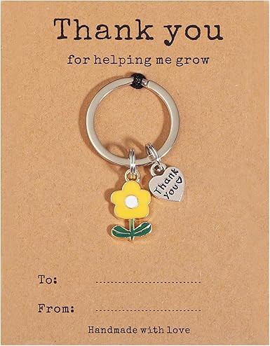 Teacher Appreciation Keychain Gifts in Bulk Teacher Day Christmas Gift Thank You for Helping Me G... | Amazon (US)