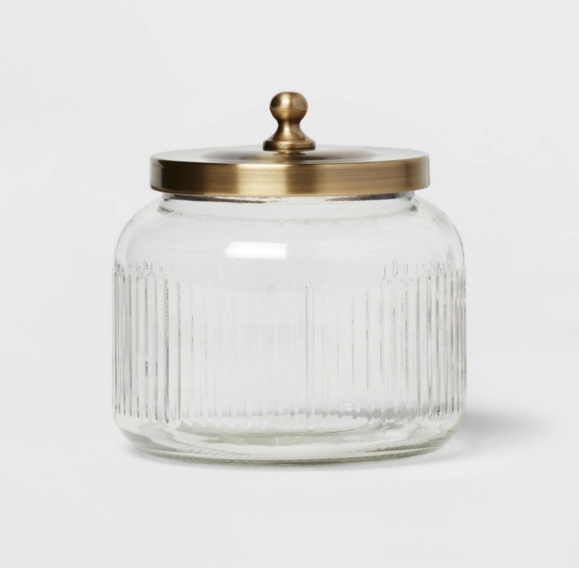 Target Glass Canisters w/ Brass Lids S/M/L