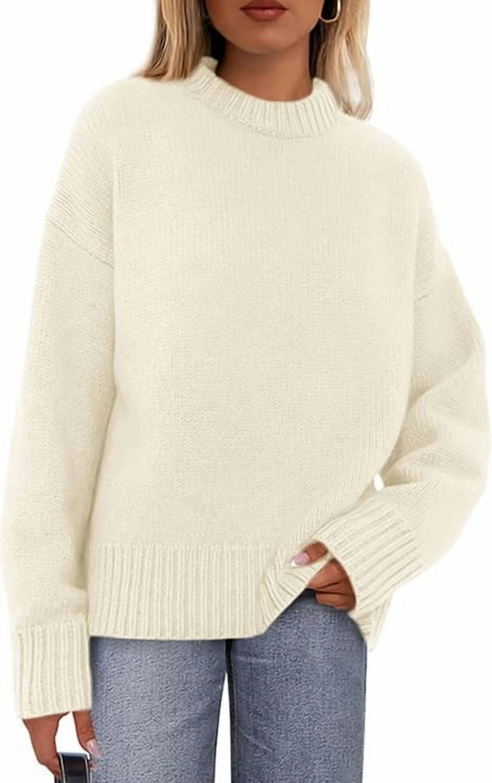 PRETTYGARDEN Womens Sweaters Fall Trendy Casual Crewneck Long Sleeve Cozy Knit Pullover Sweater T... | Walmart (US)