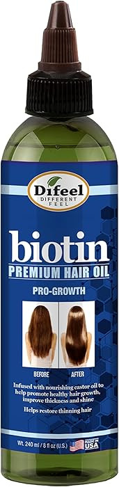 Difeel Biotin Progrowth Premium Hair Oil 8 oz. | Amazon (US)