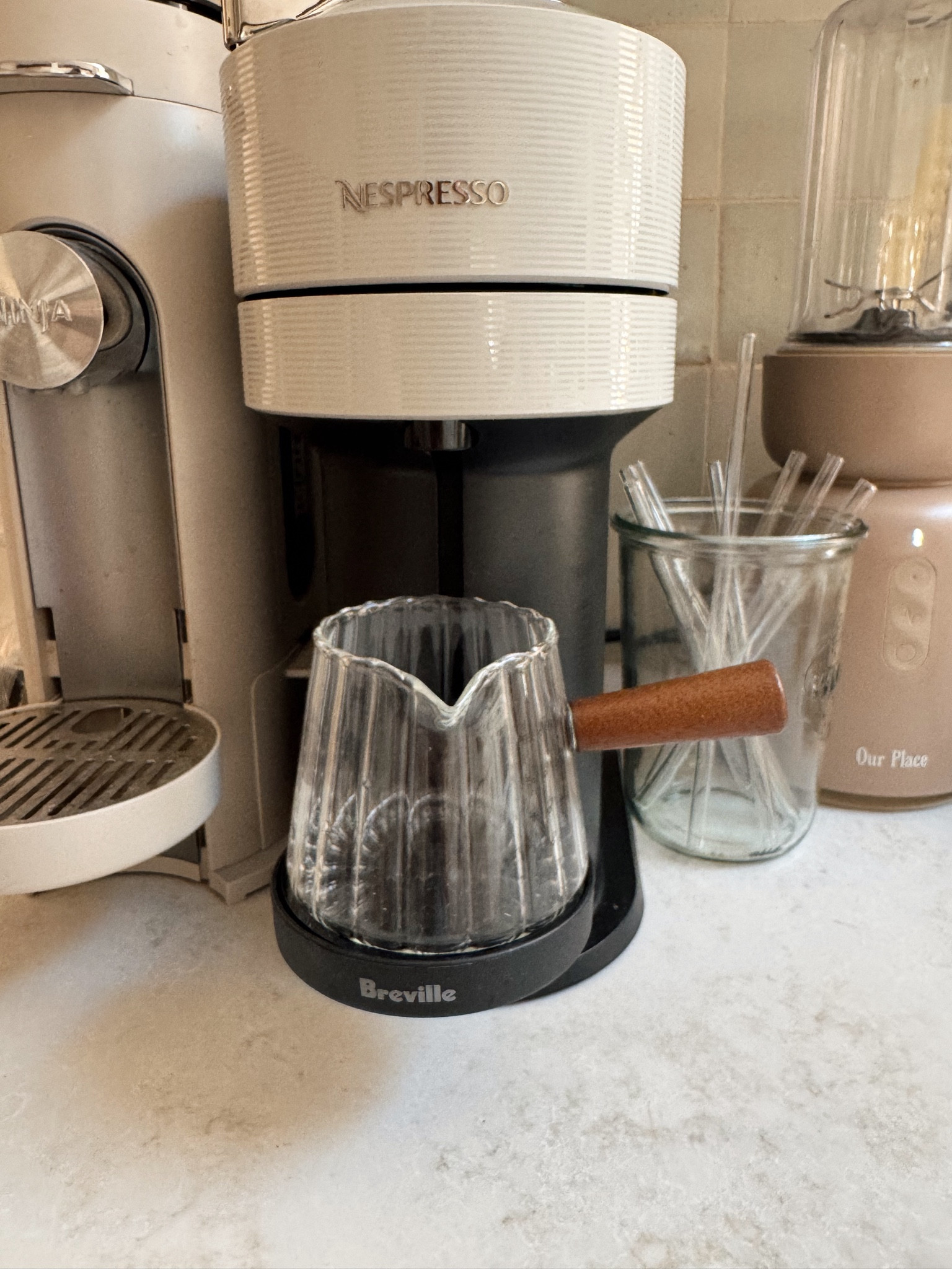 Glass measuring cup, holds up to 6oz