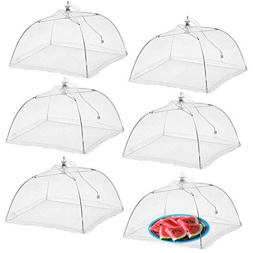 Simply Genius (6 pack) Large and Tall 17x17 Pop-Up Mesh Food Covers Tent Umbrella for Outdoors, S... | Amazon (US)