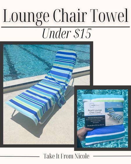 My Pool Chair Towel is BACK again this year at Walmart! Just $13.44 and I love that it has the pocket at the top for the chair!


#LTKfindsunder50 #LTKhome #LTKSeasonal