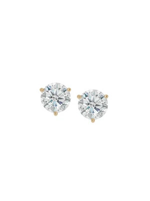 CLASSIC MARTINI STUD EARRINGS IN MOISSANITE, 18K GOLD VERMEIL | Dorsey