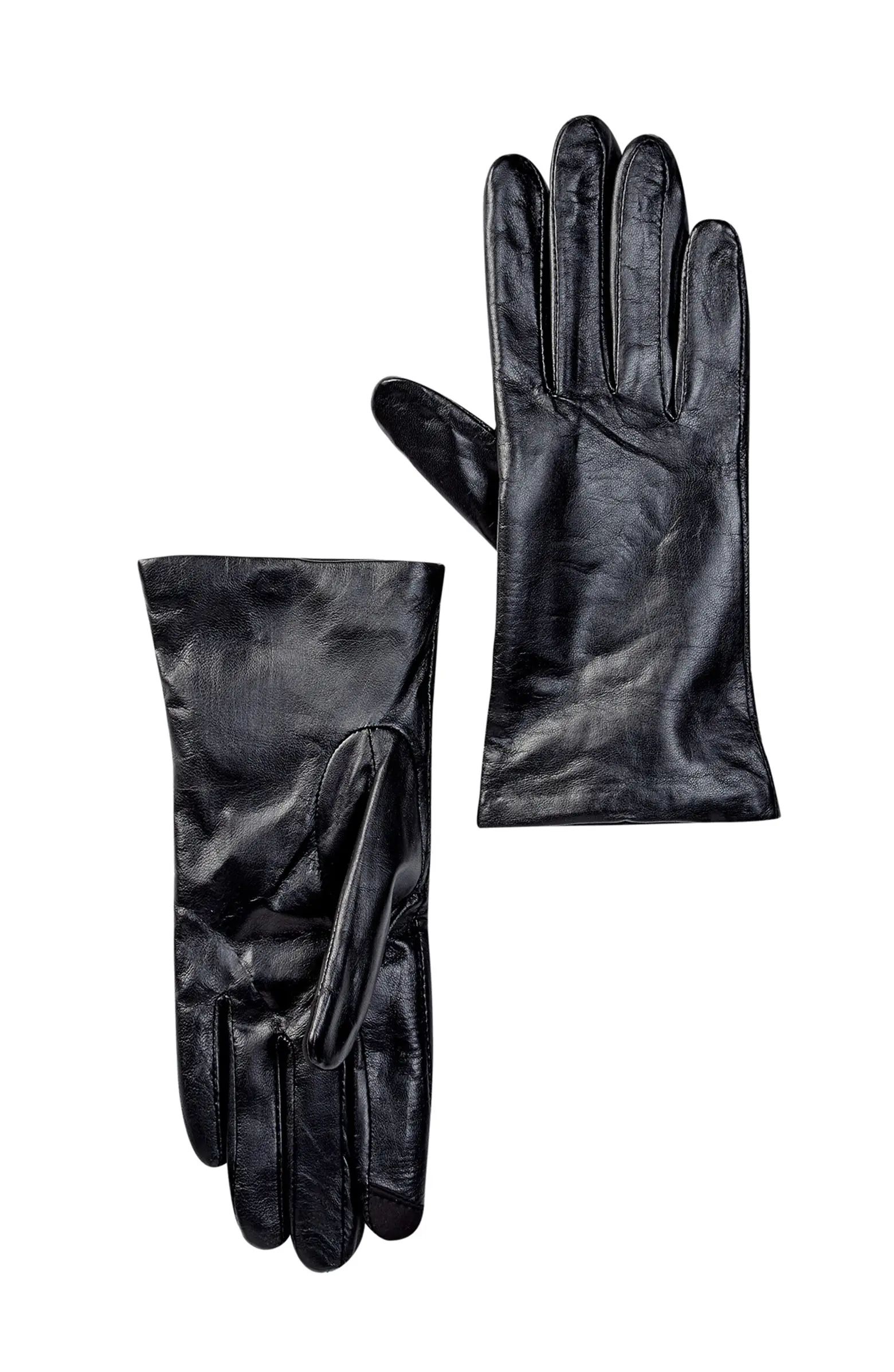 Touchpoint Cashmere Lined Leather Smart Gloves | Nordstrom Rack