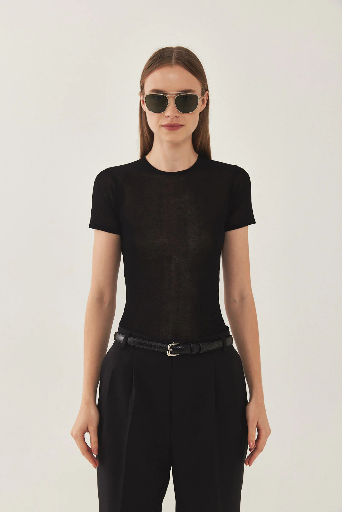 Sheer Knitted T Shirt | De Rococo