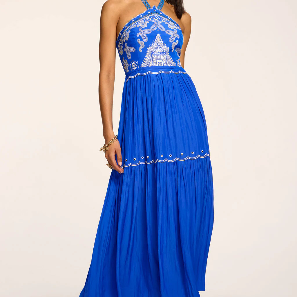 Kenna Embroidered Midi Dress | Ramy Brook