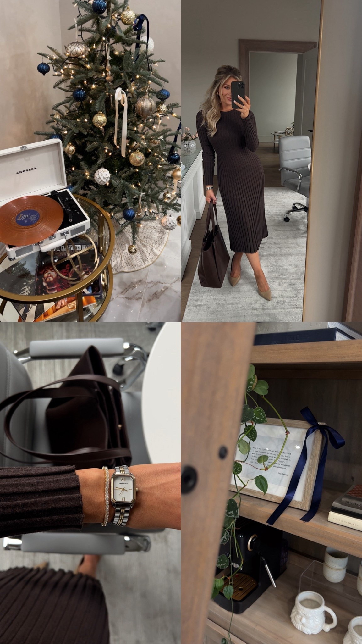 Loving chocolate browns this season! This sweater midi dress is gorgeous and so cozy! Perfect for a winter office outfit’ wearing XS. 

#LTKootd #LTKWorkwear #LTKFindsUnder50