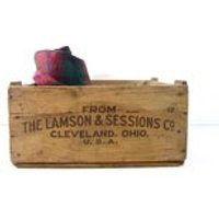 Vintage Wood Crate / Lamson  Sessions Company Cleveland Ohio Industrial Wooden Advertising Crate / Industrial Storage | Etsy (US)