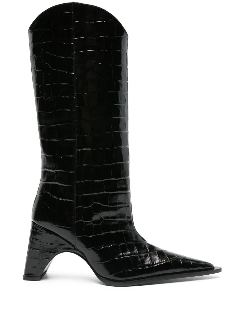 Crocodile Bridge 80mm leather boots | Farfetch Global