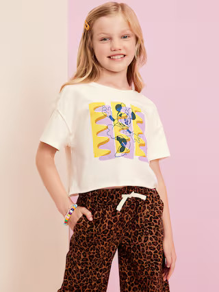 Old Navy x Disney© Cropped Graphic Raw-Edge T-Shirt for Girls | Old Navy | Old Navy (US)