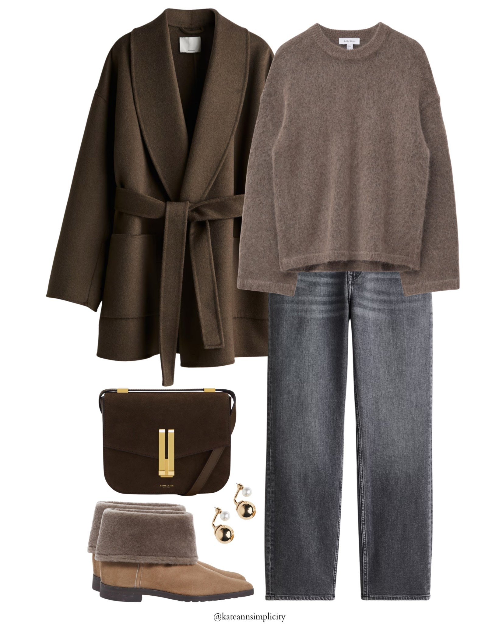 Soft neutrals, clean lines, quiet confidence.
A cozy wool coat, brushed knit, lived-in denim and shearling boots — the formula for elevated everyday ease.
Timeless, warm, effortless.

minimalist outfit, neutral style, fall fashion, winter wardrobe, capsule closet, chic neutrals, elevated basics, cozy outfit inspiration, slow fashion style.

#LTKCyberWeek #LTKPetite #LTKSeasonal