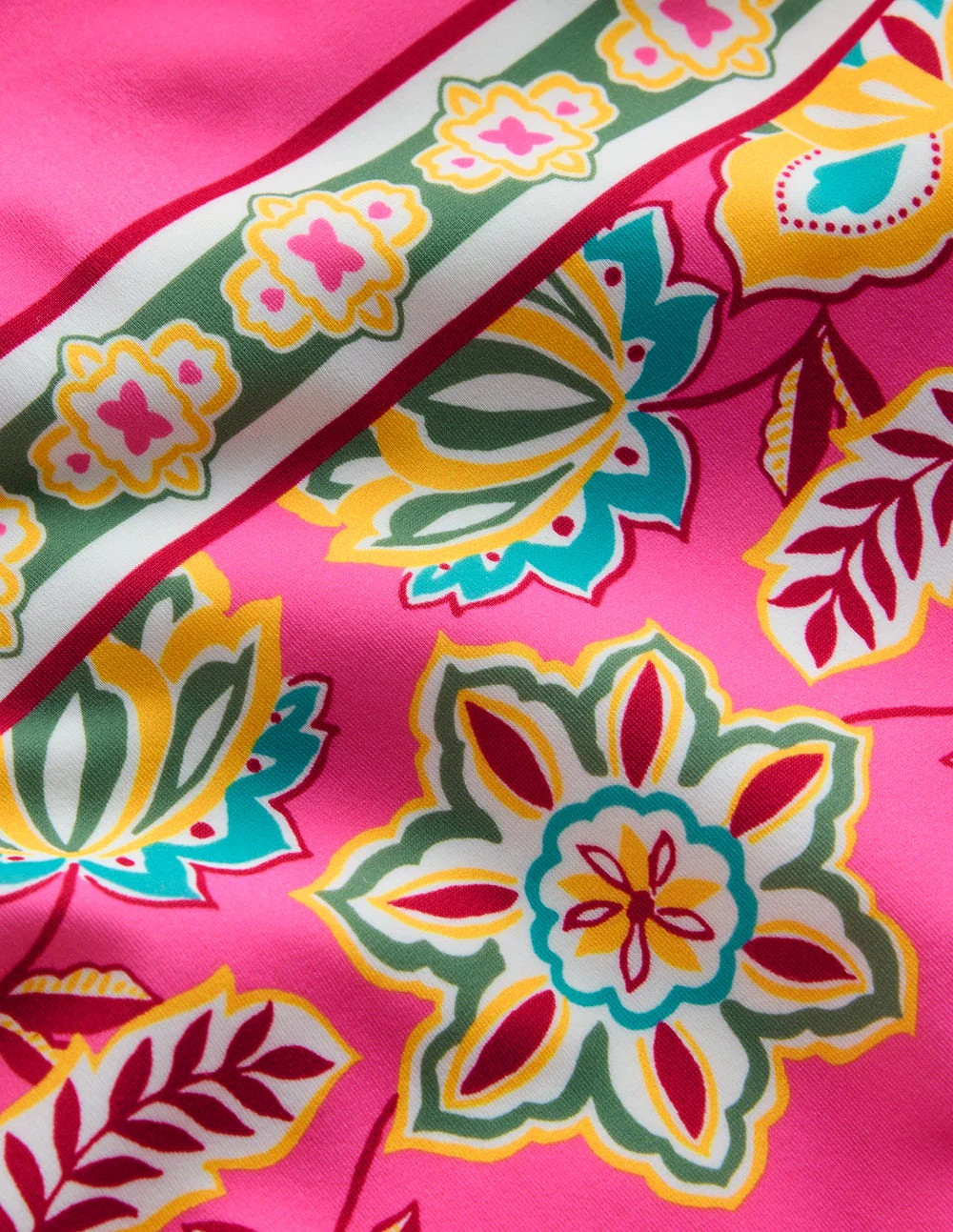 Bow Tie Shoulder Swimsuit-Sangria Sunset, Blossom | Boden (US)