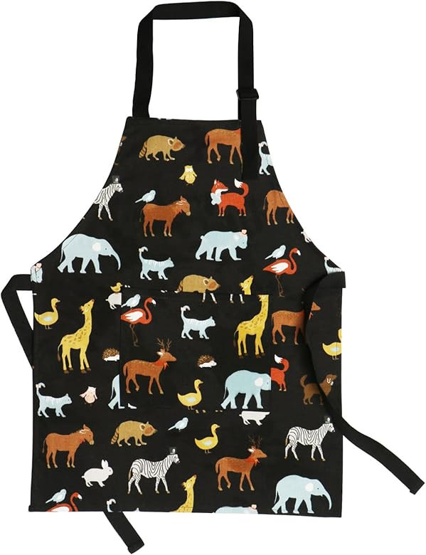 Kids Aprons, Cotton Children Aprons with Adjustable Neck Strap Child Chef Aprons | Amazon (US)