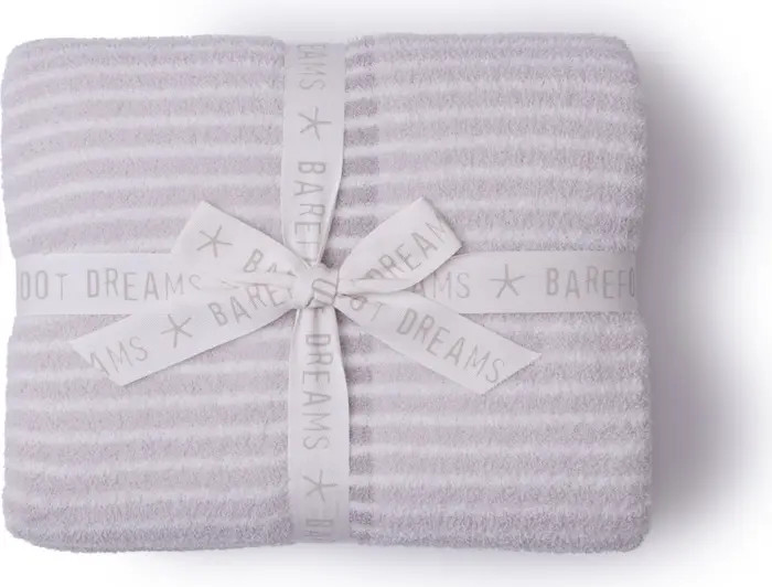 Barefoot Dreams® CozyChic® Center Stripe Throw Blanket | Nordstrom | Nordstrom