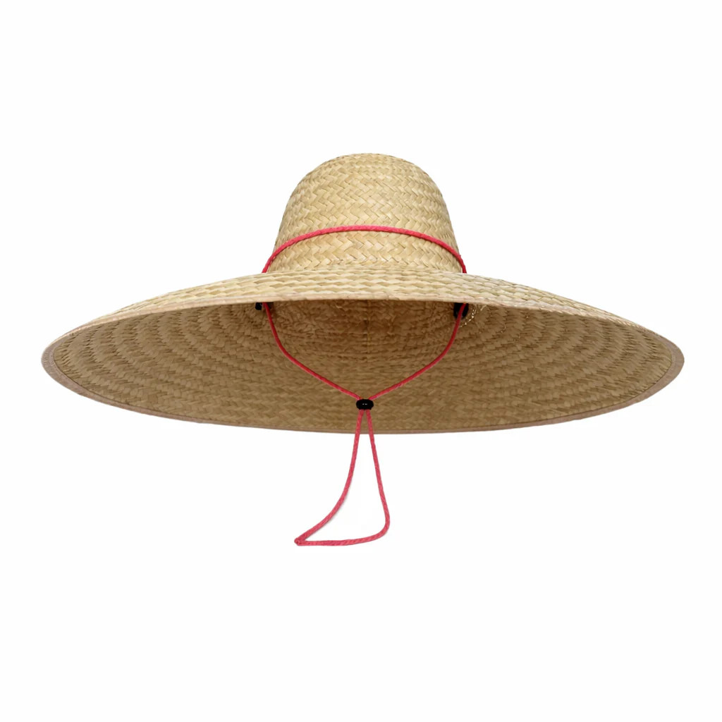 Geranium Sun Hat in Pink Paracord Lanyard with Amethyst Toggle | Over The Moon