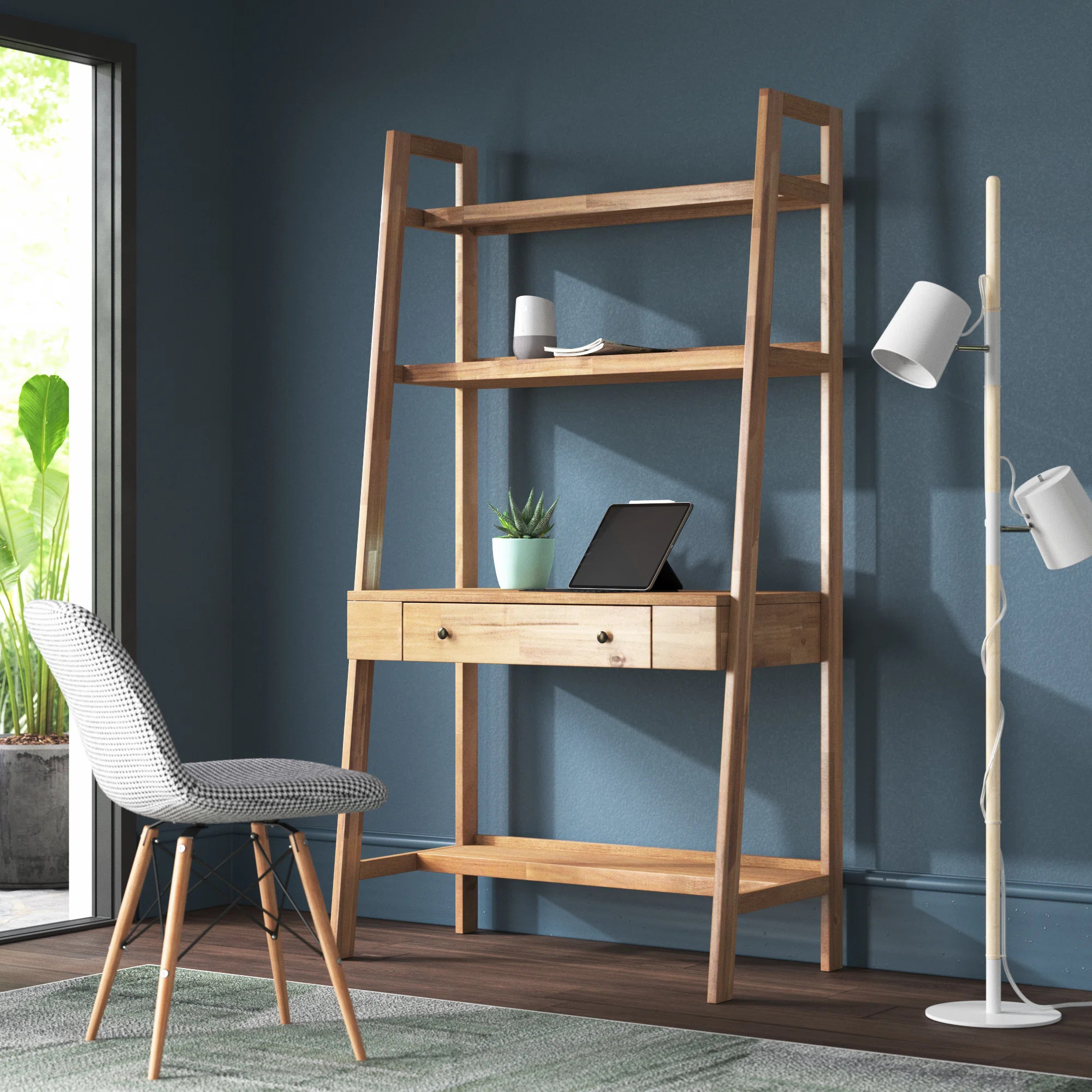 Castelli Solid Wood Base Leaning / Ladder Desk | Wayfair North America