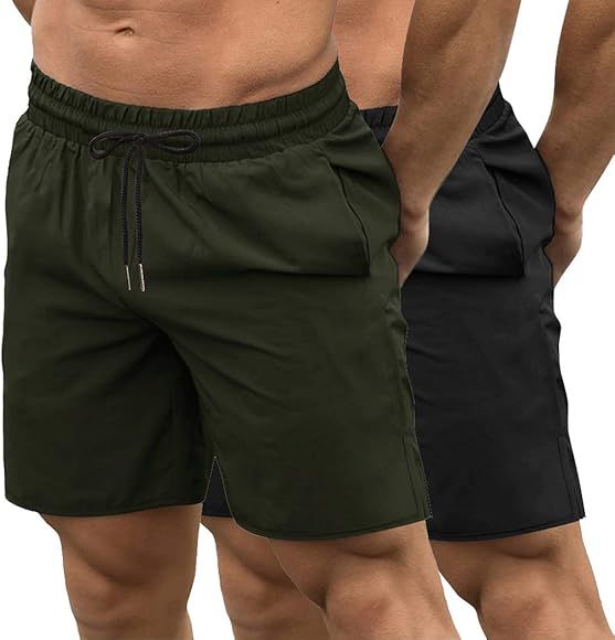 COOFANDY Men's 2 Pack Gym Workout Shorts Quick Dry Bodybuilding Weightlifting Pants Training Running | Amazon (CA)
