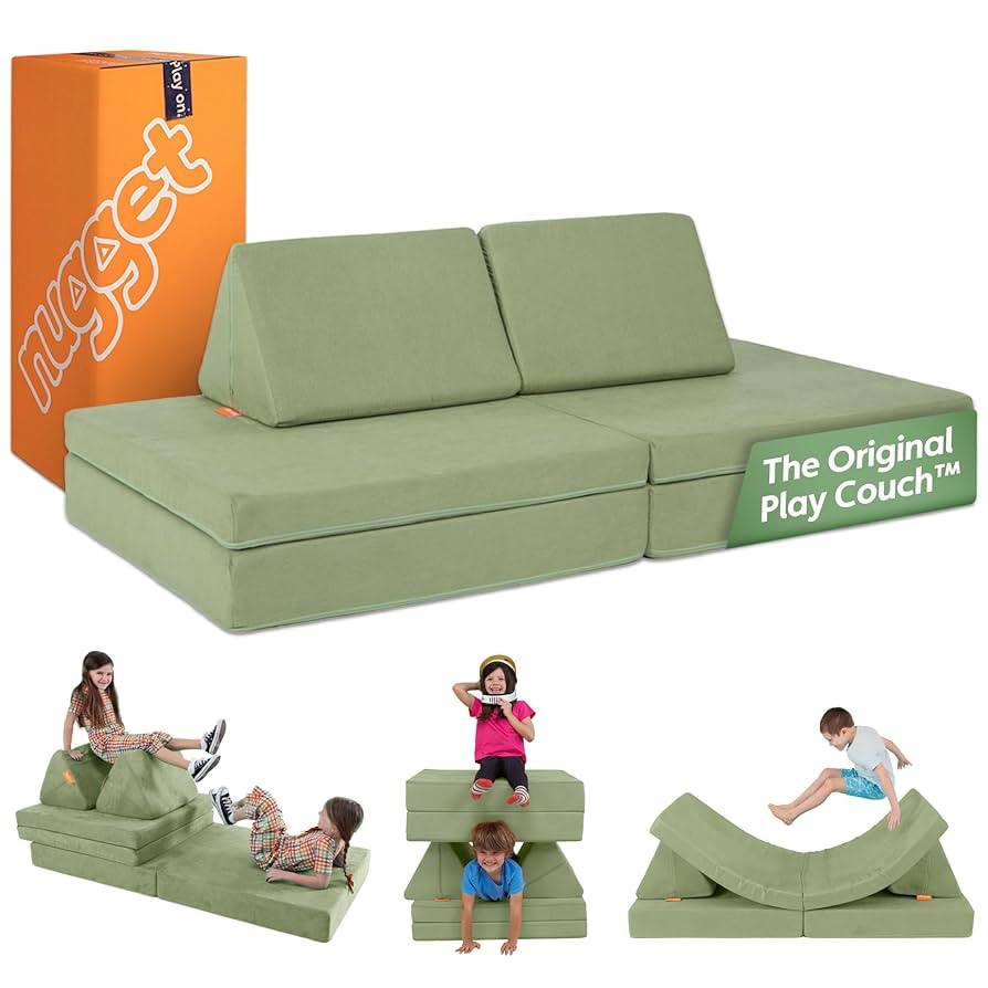 Nugget - The Original Play Couch for Kids - Modular Foam Children's Sofa for Playroom, Imaginatio... | Amazon (US)