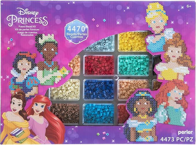 Perler Disney Fuse Bead Activity Kit, Princesses Large 4474 Count | Amazon (US)