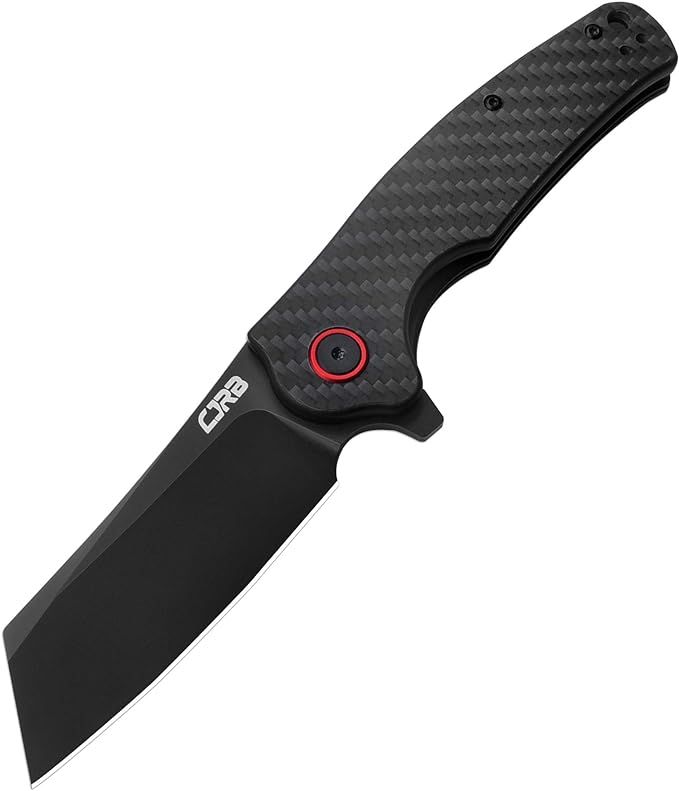 CJRB CUTLERY Folding Knife Crag (J1904) AR-RPM9 Powder Steel Black PVD Blade Carbon Fiber Handle ... | Amazon (US)