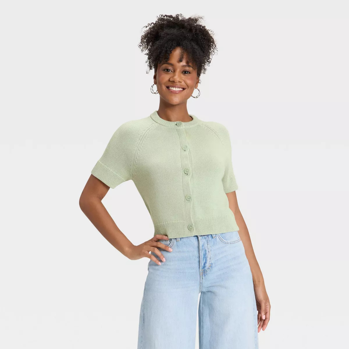 Women's Short Sleeve Cotton Cardigan - Universal Thread™ | Target