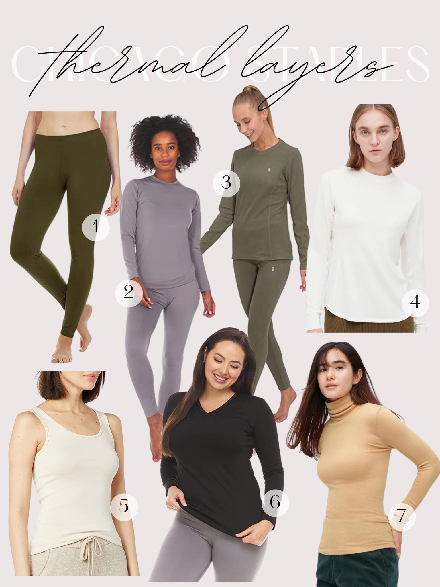 Chicago Staples Thermal Layers - Thermal Layers - Cold Weather Staples - Chicago Style - Winter Style - Winter Layers 

#LTKstyletip #LTKSeasonal #LTKHoliday
