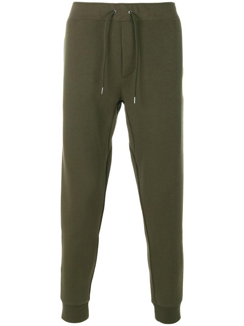 Polo Ralph Lauren - logo embroidered track pants - men - Cotton/Polyester - M, Green, Cotton/Polyester | FarFetch US