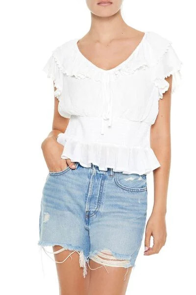 Smocked Flounce Top | Forever 21