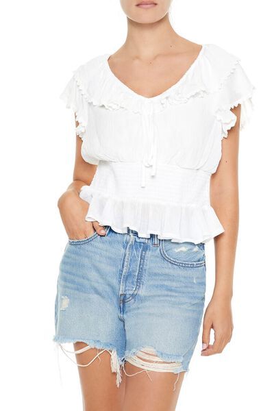 Smocked Flounce Top | Forever 21