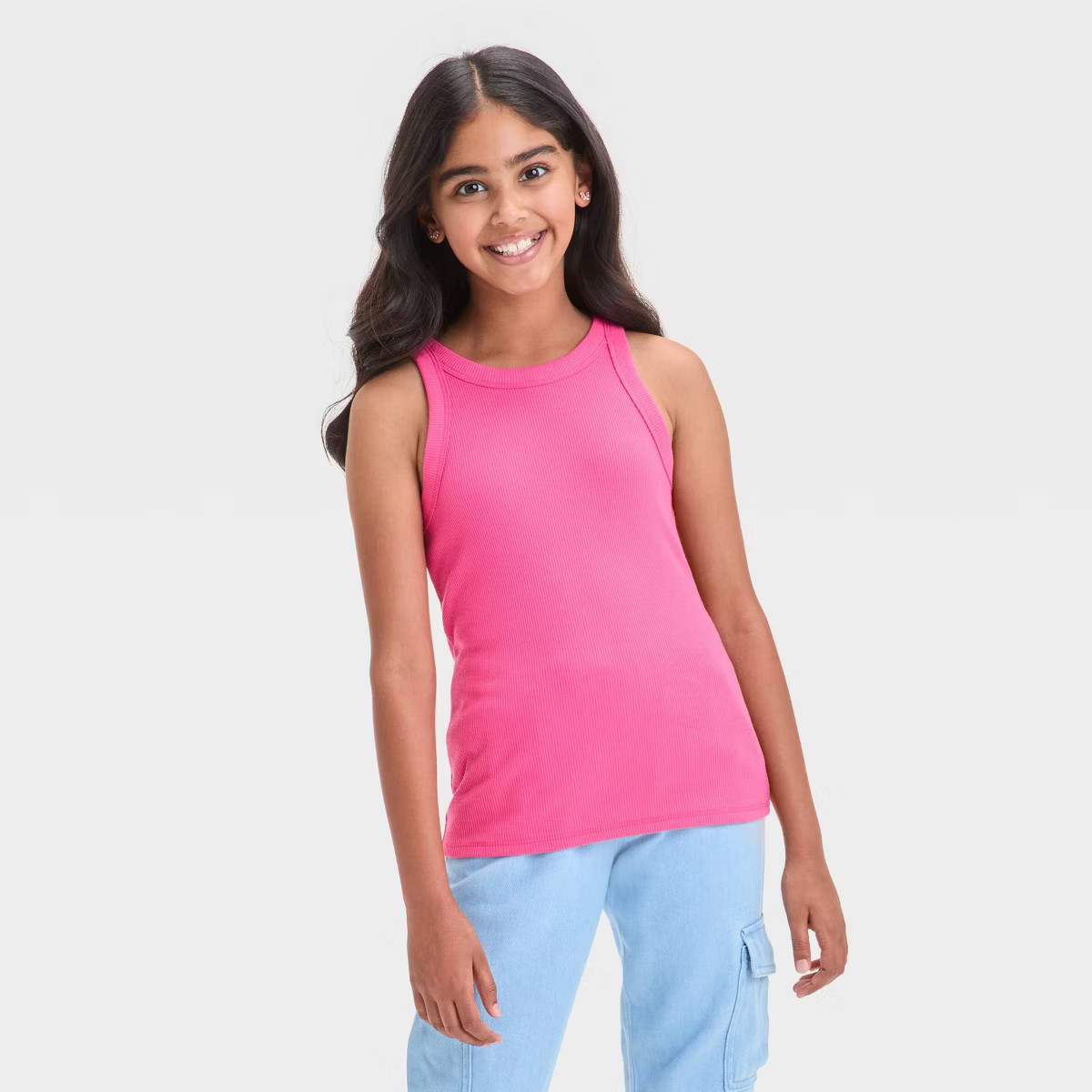 Girls' Ribbed Tank Top - Cat & Jack™ | Target