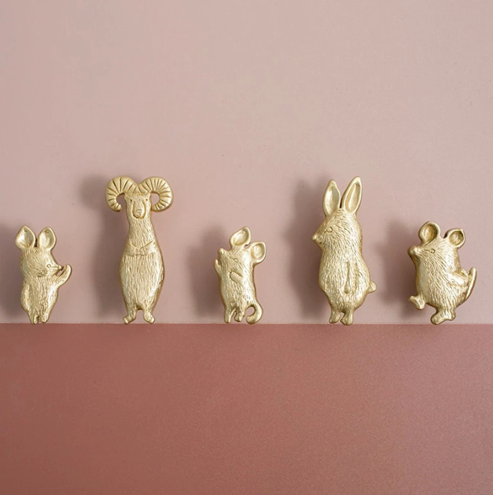 Cute Animal Knobs,brass Animal Knobs,bear Knobs,rabbit Pulls,sheep Knobs,kids Knob,animal Door Pu... | Etsy (US)