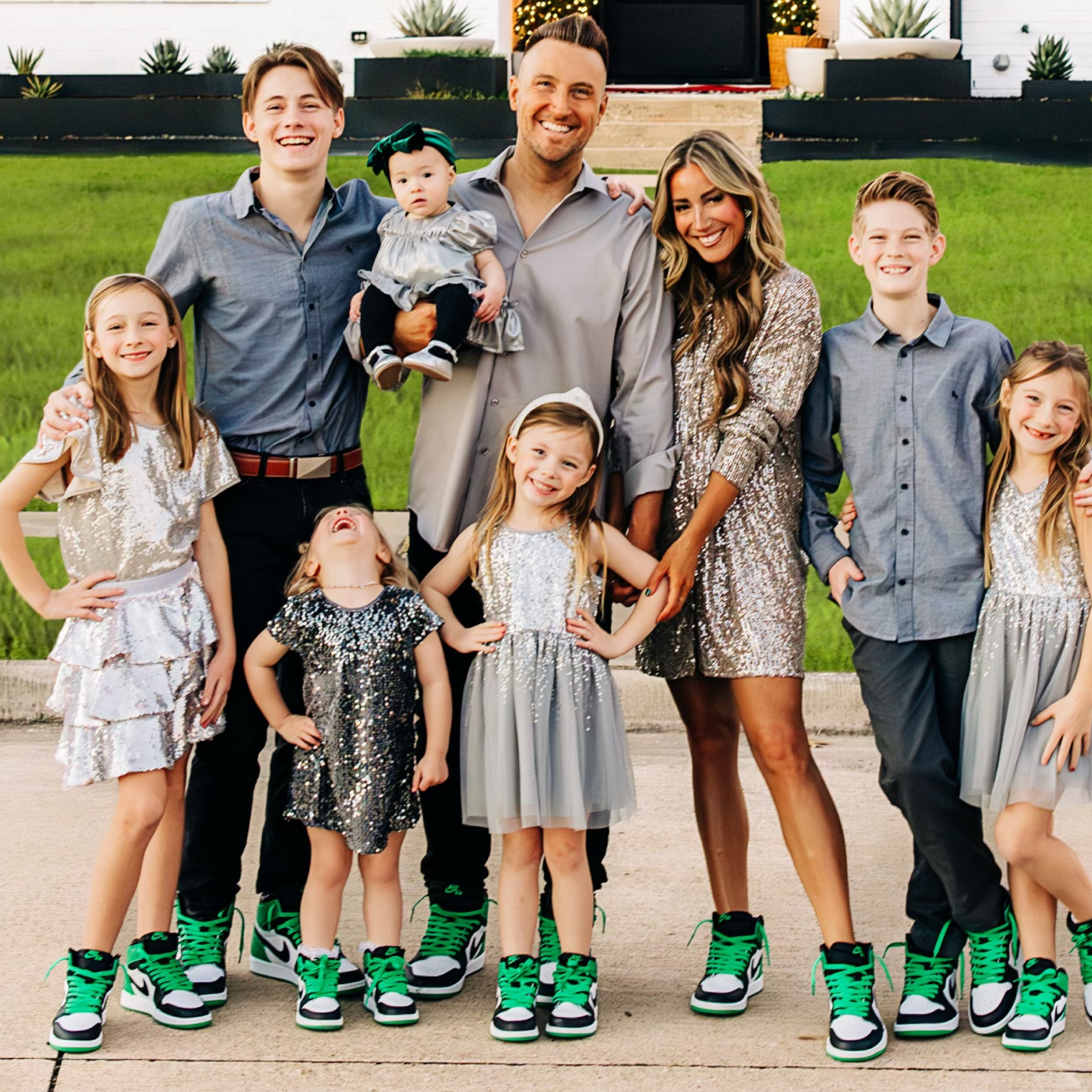 NYE outfit! On sale sequin tunic button down 