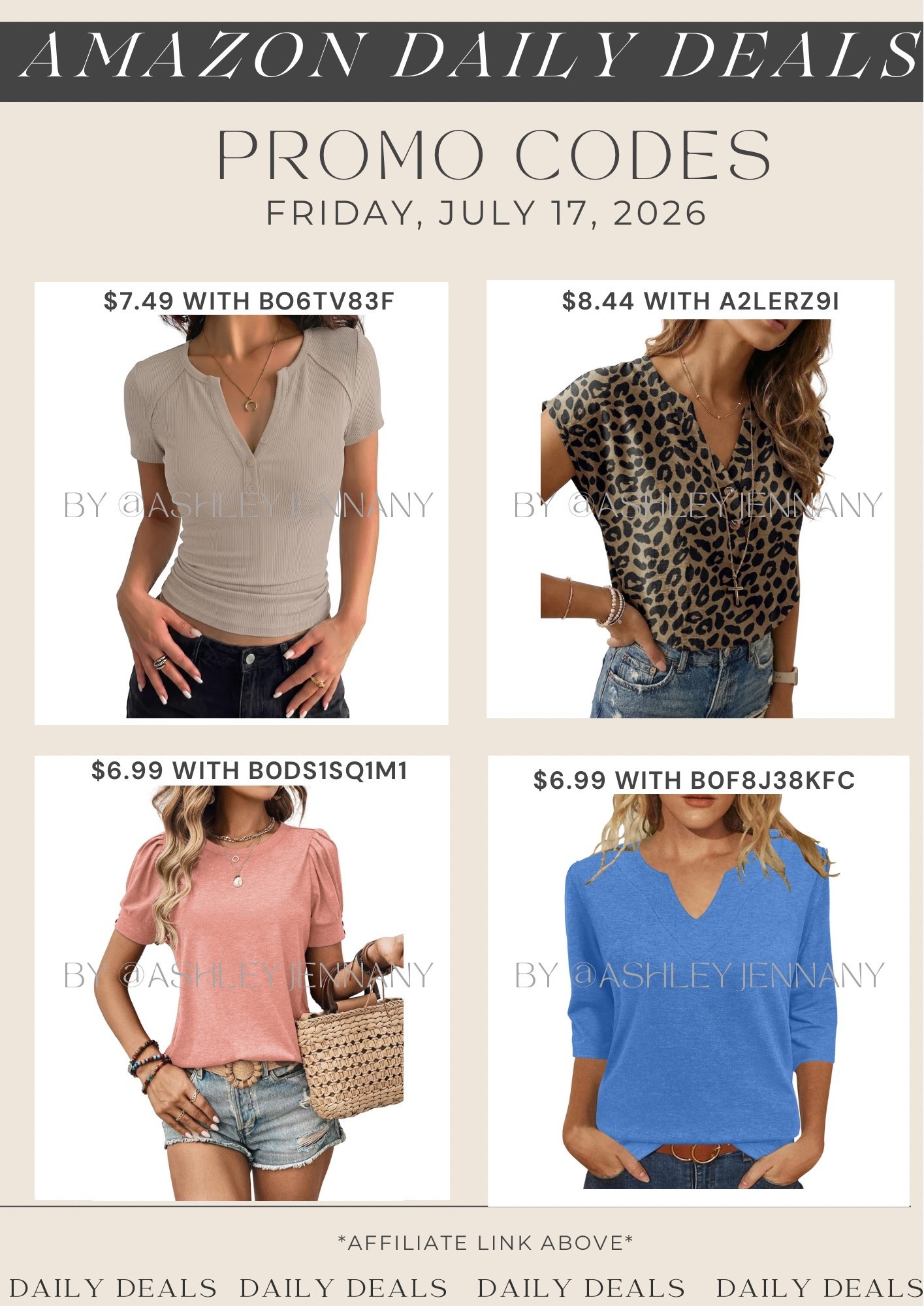 Amazon deals

#LTKSaleAlert #LTKMidsize #LTKootd
