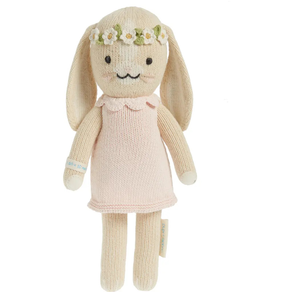 cuddle+kind Mini Blush Hannah the Bunny Stuffed Animal in Pink at Nordstrom | Nordstrom