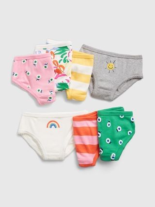 Toddler 100% Organic Cotton Print Bikini Briefs (7-Pack) | Gap (US)