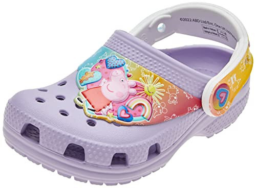 Crocs Unisex-Child Classic Peppa Pig Clogs | Toddler Shoes, Lavender, 4 Toddler | Amazon (US)