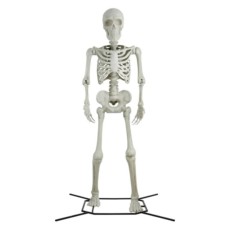 Way to Celebrate! 10 ft Giant Poseable Skeleton, Halloween Decoration | Walmart (US)