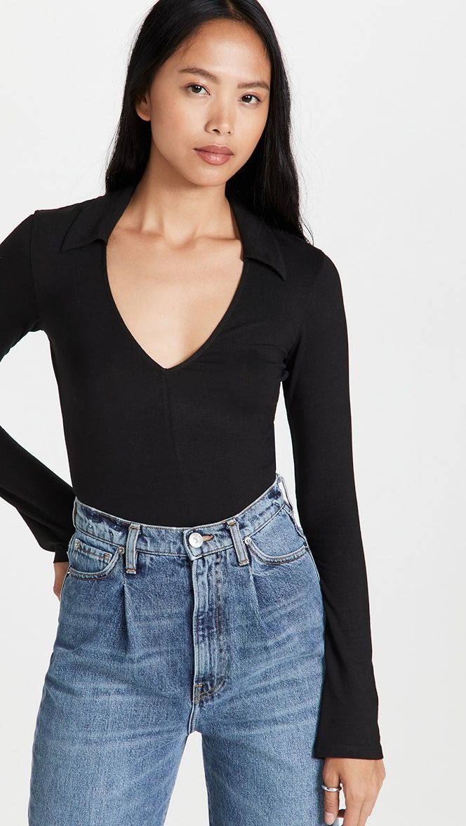 Stretch Tencel SJ Collar Top | Shopbop