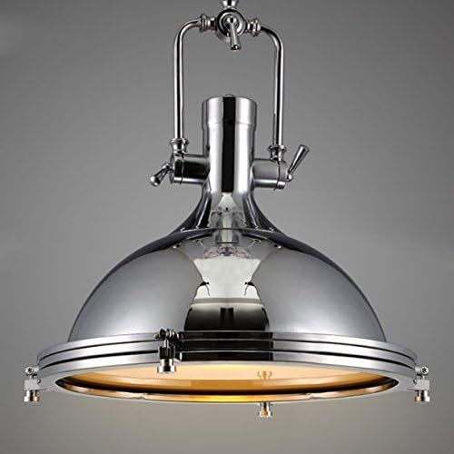 LITFAD Industrial Nautical Style Single Pendant Light 15.75" Wide Pendant Lamp Retro Ceiling Hang... | Amazon (US)