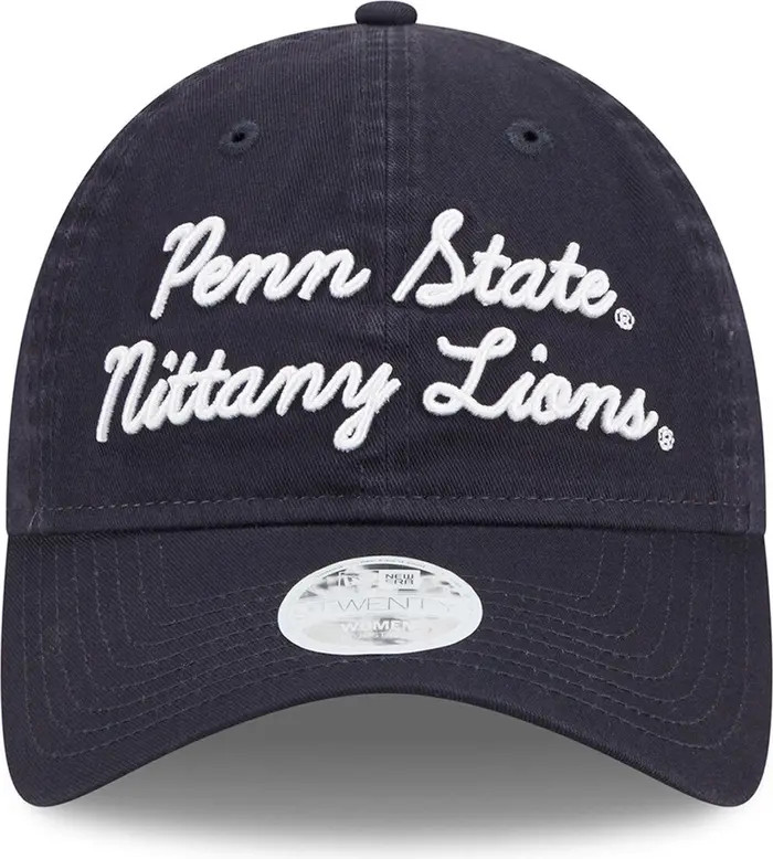 New Era Women's New Era Navy Penn State Nittany Lions Script 9TWENTY Adjustable Hat | Nordstrom | Nordstrom
