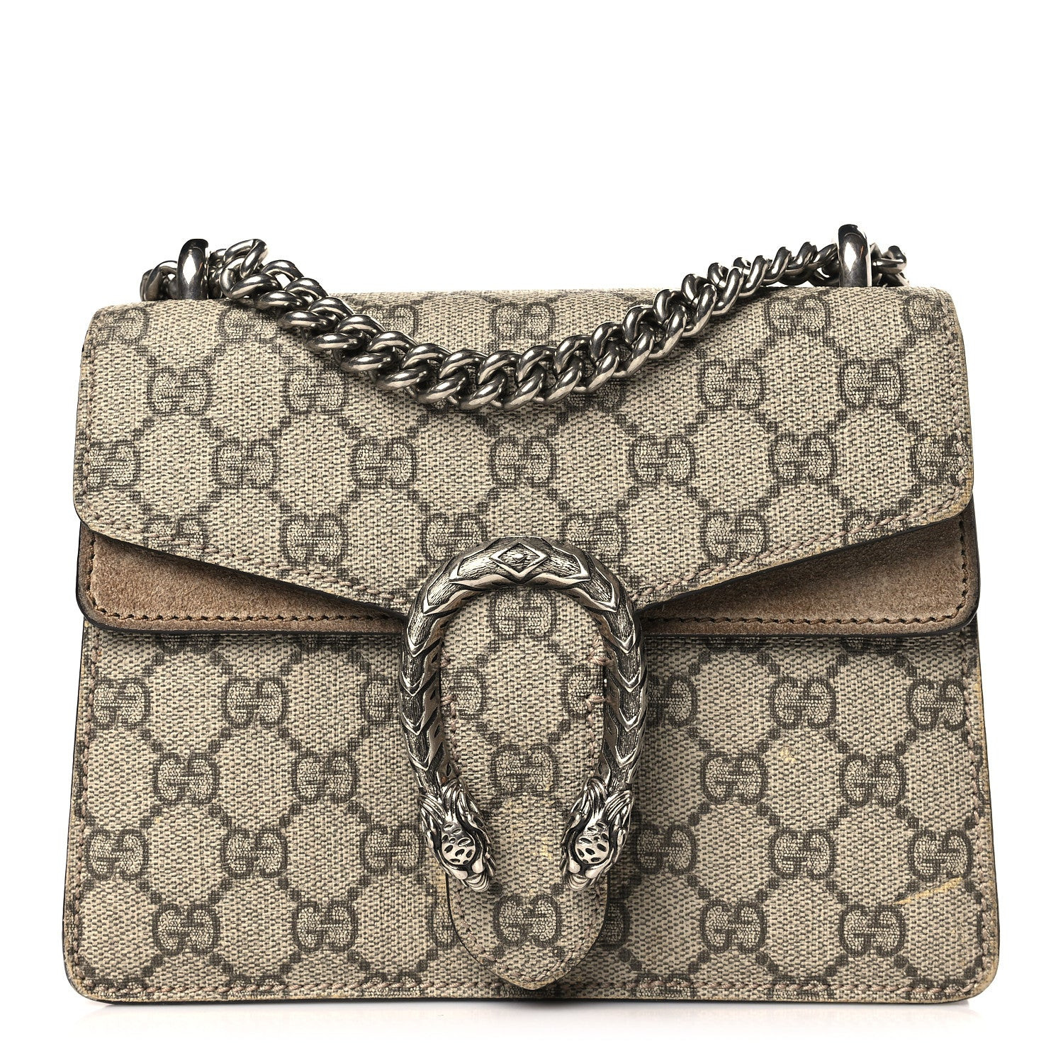 GG Supreme Monogram Mini Dionysus Shoulder Bag Taupe | FASHIONPHILE (US)