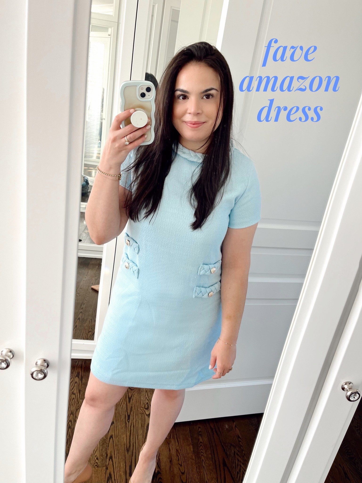 The perfect shower guest dress - and comes in so many colors! Size up in this one 🩵

#LTKStyleTip #LTKSaleAlert #LTKFindsUnder100