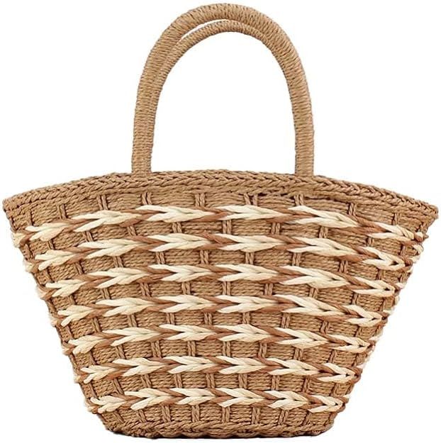 YYW Straw Handbag Clutch Chic Envelop Woven Beach Bag Natural Rattan Straw Bag Summer Straw Clutc... | Amazon (US)