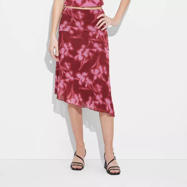Women's Asymmetrical Maxi A-Line Skirt | Target