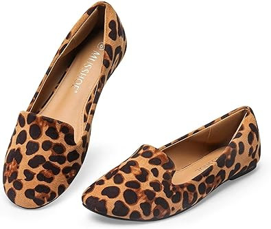 MUSSHOE Flats Shoes for Women Slip on Round Toe Comfortable Women's Flats Ballet Flats Loafers fo... | Amazon (US)