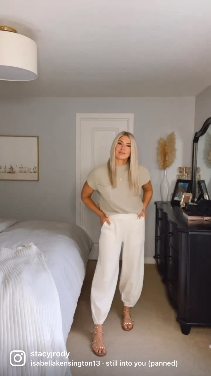 Free People set. The perfect outfit to wear to a friends house for dinner 
, travel days and simply to lounge in style. Multiple color options and true to size 

#LTKtravel #LTKFind #LTKstyletip