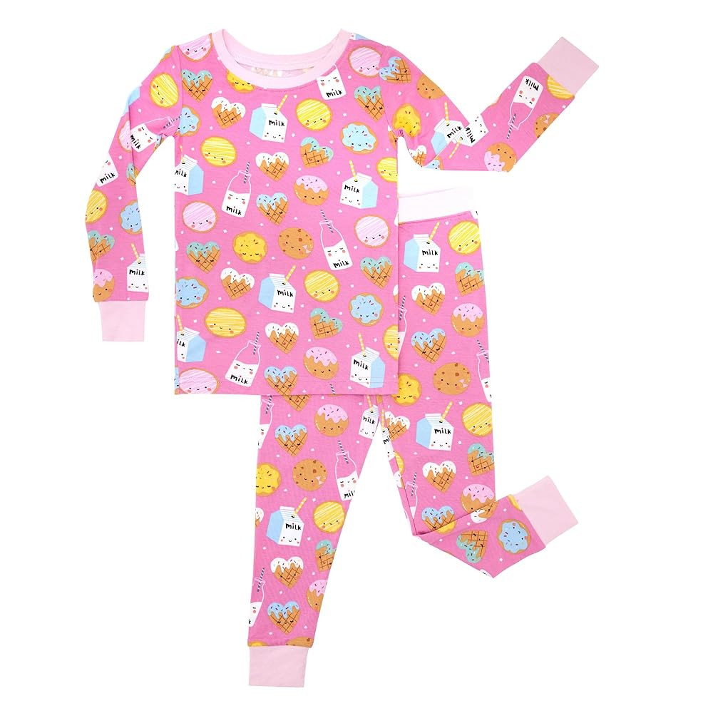 Little Sleepies Two-Piece Pajama Set for Boys & Girls, Soft Viscose from Bamboo Toddler Pajamas f... | Amazon (US)